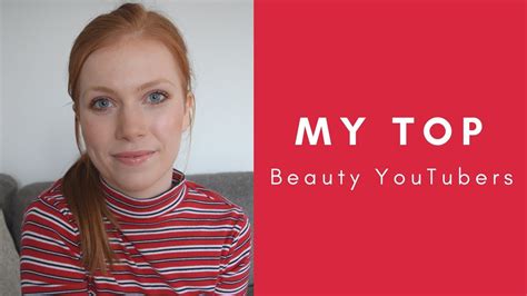 my top beauty youtubers simply redhead youtube