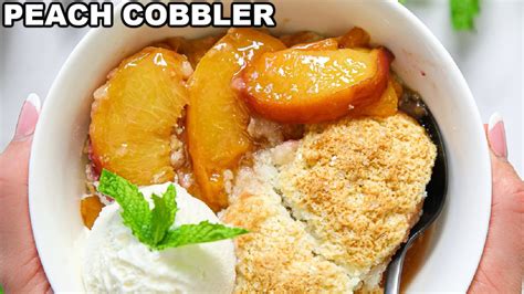 Homemade Peach Cobbler Recipe Youtube