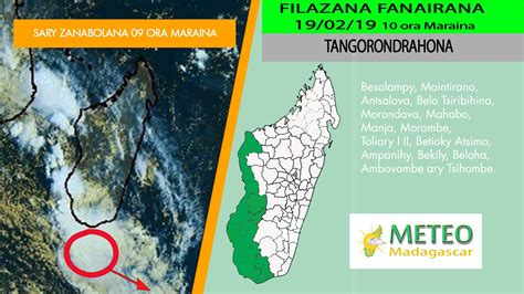 Zone Suspecte 94s Pas Dévolution Et Alerte Verte Maintenue à Madagascar