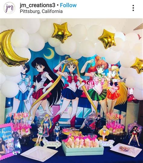 Que Lindo Sailor Moon Birthday Sailor Moon Party Diy Birthday Party