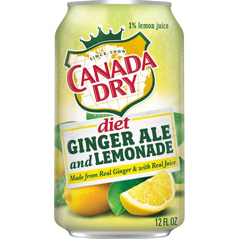 Diet Canada Dry Ginger Ale And Lemonade 1212 Oz Cans Ginger Ale