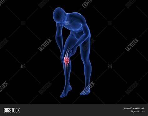 Knee Pain Blue Human Image And Photo Free Trial Bigstock
