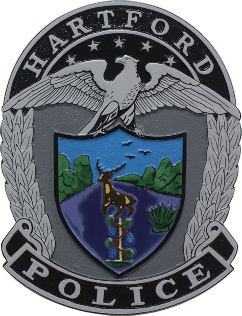 Hartford Police Department Badge Plaque