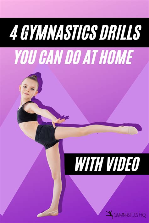 4 Gymnastics Drills You Can Do At Home Gymnastics Skills Gymnastics Gymnastics Tricks