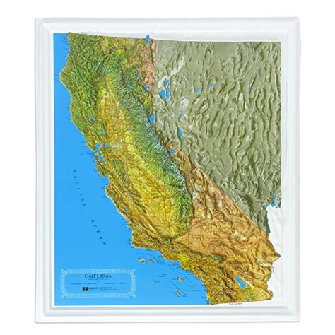 Buy Hubbard Scientific 3d California Satellite Ca2225 Map A True