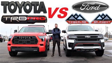 2023 Toyota Sequoia Trd Pro Vs 2023 Ford Expedition Timberline Dang