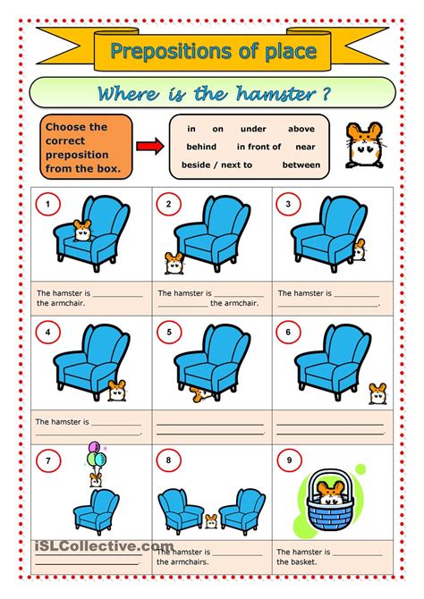 Prepositions With Pictures Worksheets