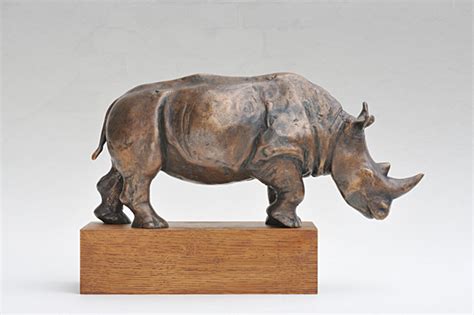 Bronze Statue Of Rhinoceros Limited Edition Original On Behance