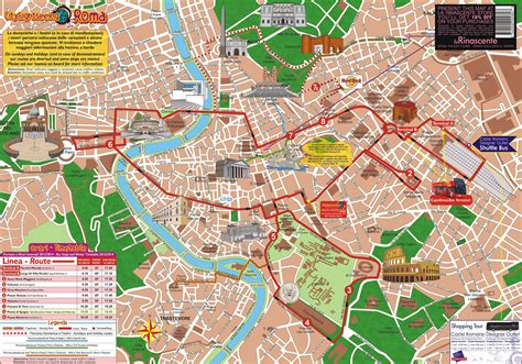 Rome Map Rome Tourist Tourist Map Ruby Printable Map