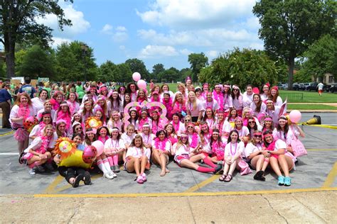 Phi Mu Group Picture From Bid Day Delta State University Flickr