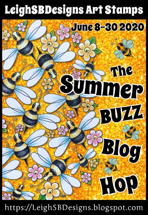 Leighsbdesigns The Summer Buzz Blog Hop Honeybees Happy Bee Day Card