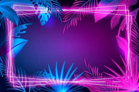 Los mejores fondos de razer gratis para descargar. Download Realistic Leaves With Neon Frame for free en 2020 ...
