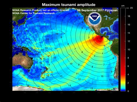 NOAA Center for Tsunami Research - Tsunami Event - September 8, 2017 Pijijiapan, Mexico Tsunami