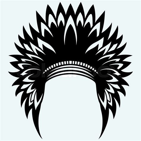 Native American Indian Headdress Stock Vector Colourbox