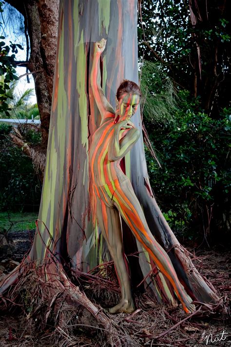 Rainbow Eucalyptus Body Painting | Rainbow eucalyptus, Rainbow eucalyptus tree hawaii, Rainbow ...