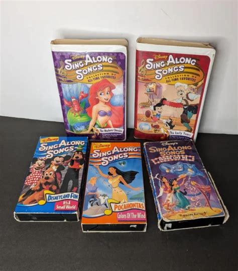Vintage Walt Disney Sing Along Songs Vhs Lot Of Video Tapes Movies Picclick Ca