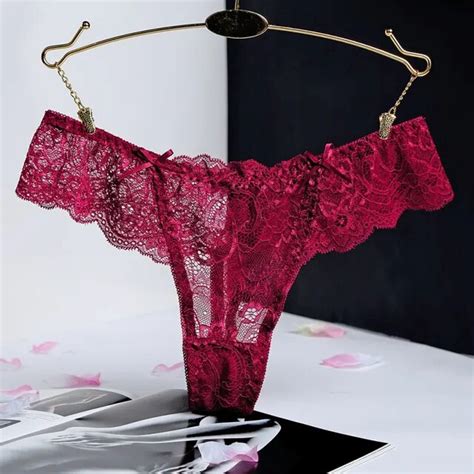 Buy Sexy Women Lace G String Thongs Low Waist Sexy