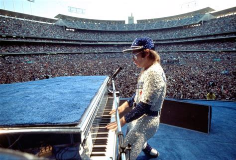 Elton John At Dodger Stadium 1975 Bajo Lunetaf Ag