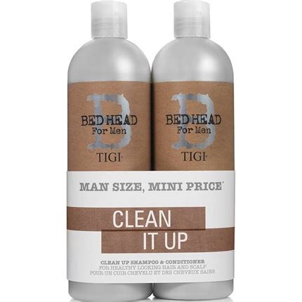 Tigi Bed Head For Men Clean Up Shampoo Conditioner Ml Tween Duo