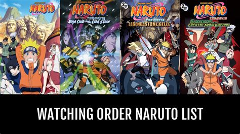 Watching Order Naruto By Marinoe Anime Planet