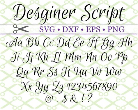 Script Font Printable