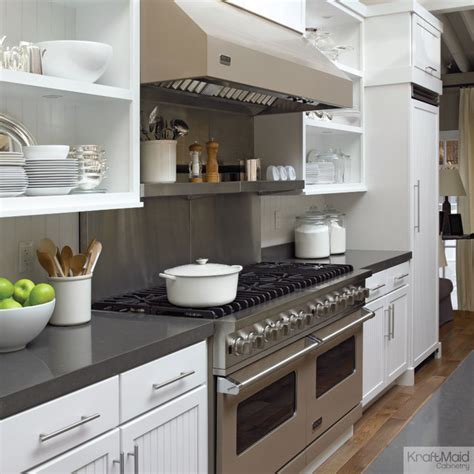Check spelling or type a new query. KraftMaid: Maple Cabinetry in Dove White - Transitional ...