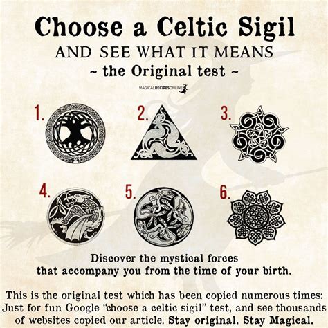 Choose Your Celtic Sigil And See What It Means Magical Recipes Online