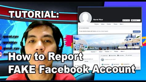Tutorial How To Report Facebook Fake Account Youtube