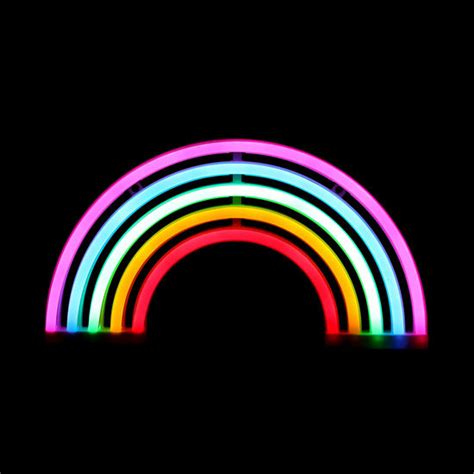 Neon Rainbow Sign With Adaptor 125 Inches