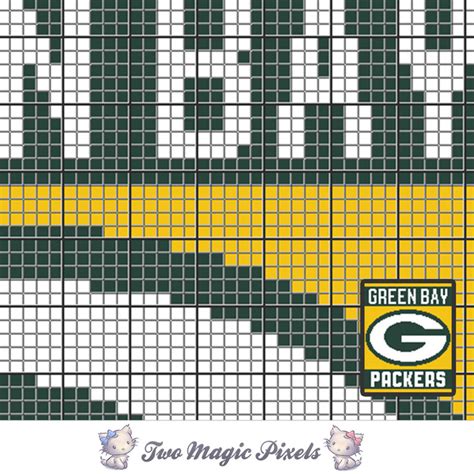 Green Bay Packers Logo Crochet Blanket Twomagicpixels