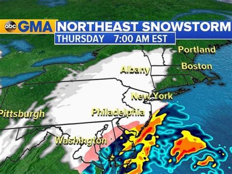 Winter Storm To Bring Heavy Snowfall To Northeast Abc News