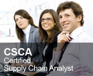 Supply chain analyst is a person who is responsible for analysing and execution of the supply chain operations of the company. CSCA - Certified Supply Chain Analyst