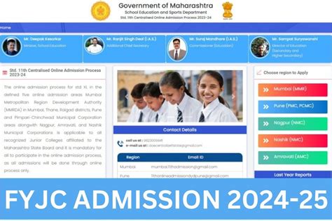 Fyjc Admission 2024 Maharashtra 11th Application Form Registration
