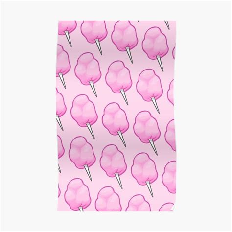 Cotton Candy Pattern Poster By Haydiazmi Redbubble