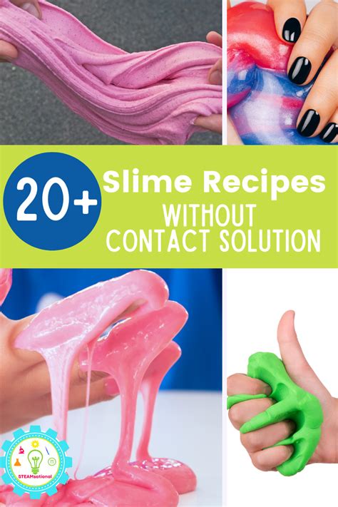 20 Easy To Make Slime Recipes Without Contact Solution