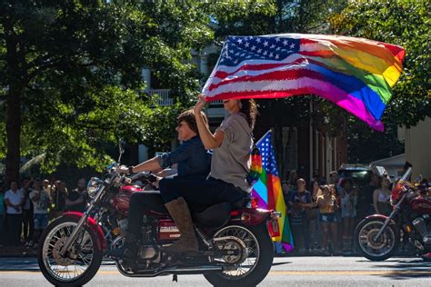 Celebrating Pride On A Motorcycle With A Rainbow Flag Smithsonian
