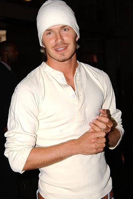 Beckham In White Beanie Cool Outfits For Men Mens Tshirts Mens Tops