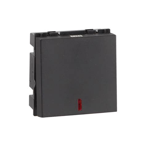 Havells Crabtree Verona A One Way Switch With Indicator Black
