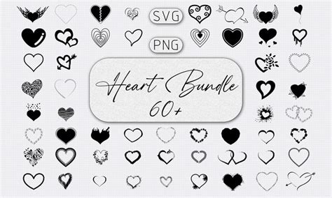 Heart Bundle Cut File Heart Cut File Valentines Day Etsy