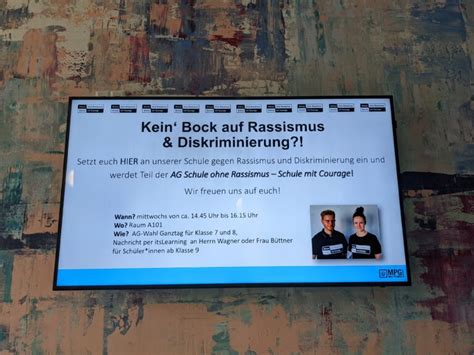 Schule Ohne Rassismus Max Planck Gymnasium Berlin