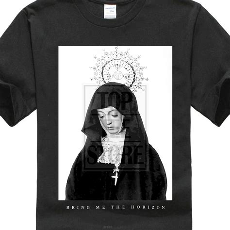 Bring Me The Horizon Mens Nun T Shirt Black 020256 Aliexpress