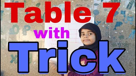 Table 7 Easy Way Learning Table 7 Trick 7 Times Table Trick 7th