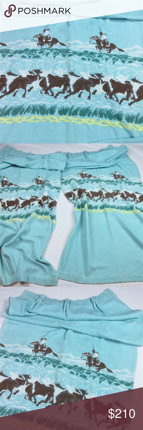 Maybe you would like to learn more about one of these? Vintage Western Cowboy Cattle Drive Curtain Panels ...