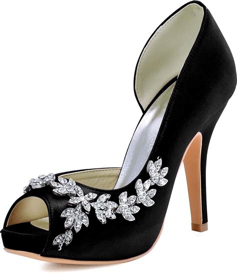 elegantpark hp1560iac platform wedding shoes for bride high heels women bridal shoes peep toe