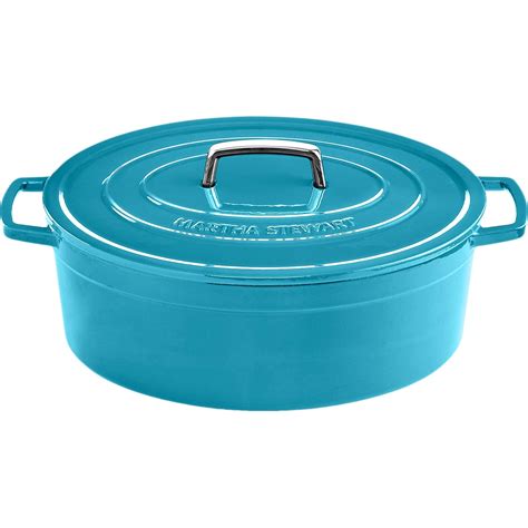 Martha Stewart Collection Collectors Enameled Cast Iron 8 Qt Round