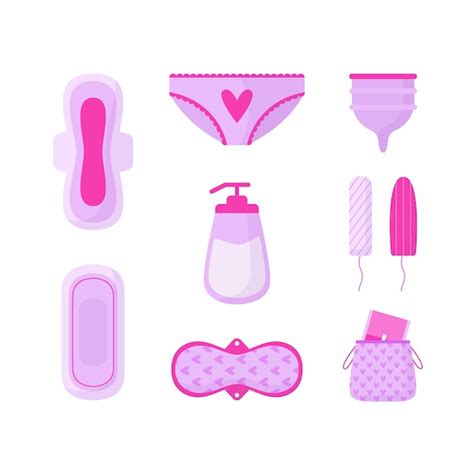 Free Vector Feminine Hygiene Products Concept