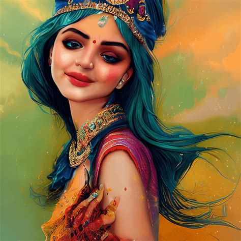 Beautiful Indian Woman With Crown · Creative Fabrica