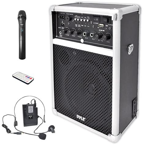 Pyle Portable Pa Speaker And Microphone System Mode Pwma200