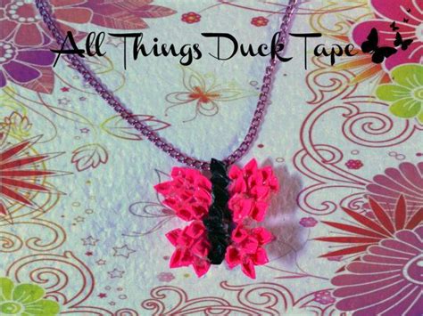 Duck Tape Necklace Butterfly By Wendy32693 On Etsy 600 Check Out My
