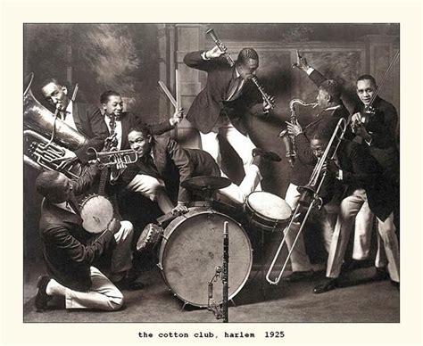 The jazz age was a period in the 1920s and 1930s in which jazz music and dance styles rapidly gained nationwide popularity in the united states. the cotton club, harlem 1925 | Jazz band, Jazz artists, Jazz musicians